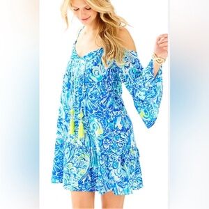 Lilly Pulitzer cold shoulder dress